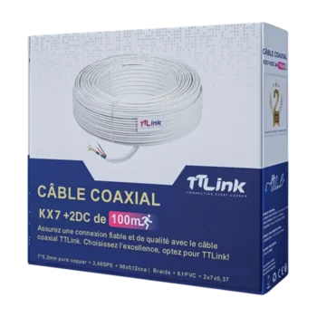 Câble coaxial 100m